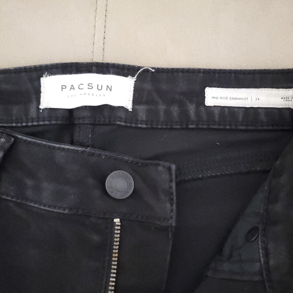 PacSun Mid-Rise Ankle Jegging Jeans Womens Sz 24 Skinniest - Picture 5 of 9